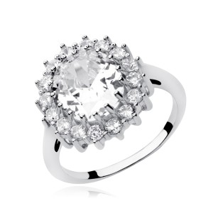 Inel argint cu pietre DiAmanti Z0685_W-DIA (Argint 925‰ 5,2 g.)
